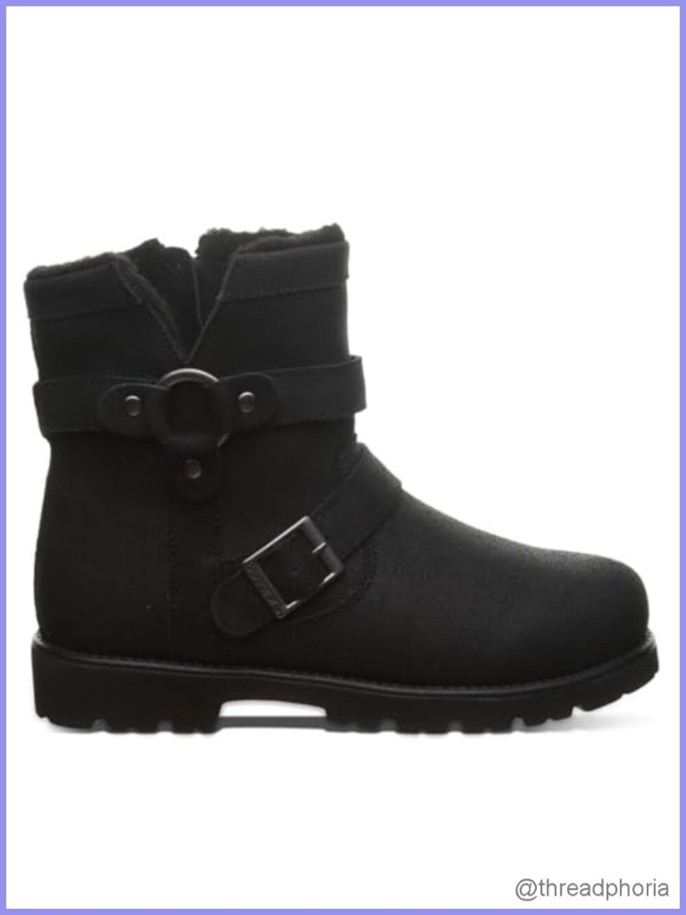BEARPAW Suede Sherpa Fleece Lined Winter Boots Mid Calf Snow Boots